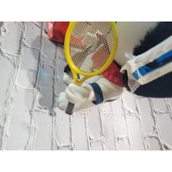 Vintage Snoopy Tennis Player Collector Doll 8 1/2" PVC and Accessories 1966 - Picture 9 of 16